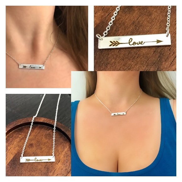 NEW!💙💎💗LOVE! CUPID’S ARROW! NECKLACE!💗💎💙BAR! - Picture 1 of 8